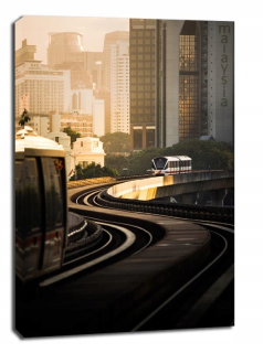 Kuala Lumpur, Metro - obrázok na plátne