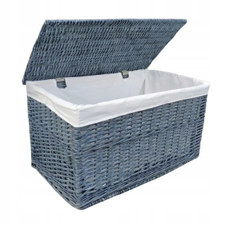 Kôš na prádlo - Prútenec Kumel 56x34x34 cm - 65l - šedá