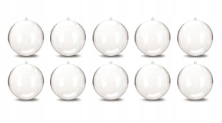 Vianočné ozdoby - Akrylic BAUBLE GOLL 5 cm 12 ks plastová guľa