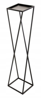 Stojan na kvety - Kvetinový Black Metal - na kvety 83 cm - Stand