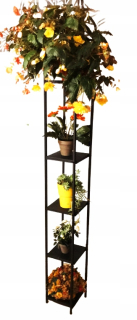 Stojan na kvety - Kvetinový stĺp 160cm 5 úrovní rack stojan