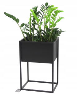 Stojan na kvety - Kvetinový Metal Cubo 60x40x30cm Black Loft Hit