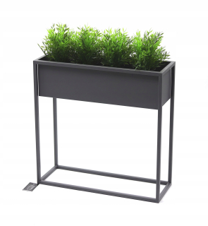Stojan na kvety - Kvetinový Metal Cubo 60x60cm Gray Loft Hit