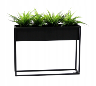 Stojan na kvety - Kvetinový Metal Cubo 60x80cm Black Loft Hit