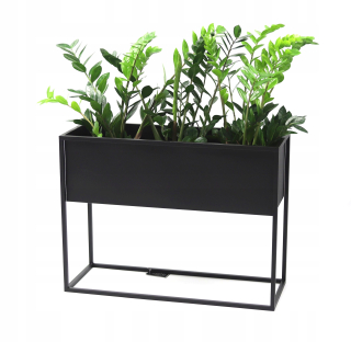 Stojan na kvety - Kvetinový Metal Cubo 60x80x30cm Black Loft Hit