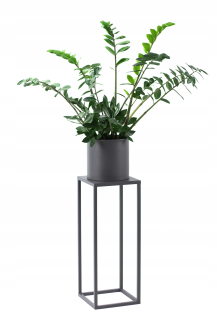 Stojan na kvety - Kovový stojan na záhon 60 cm sivý LOFT