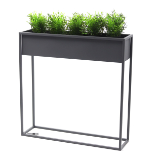 Stojan na kvety - Kvetinový kovový stojan 80x80 Gray Loft Case