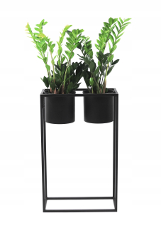 Stojan na kvety - Kovový kvetinový Ugo 80x50cm Black Loft Hit