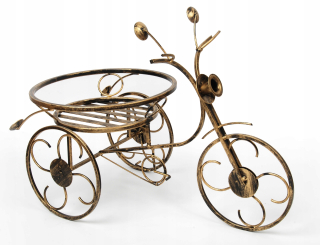 Stojan na kvety - Kvetinový bicykel na 1 kvetine, ornate MHH710