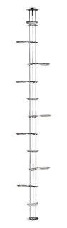Stojan na kvety - Kvetinový chróm 250cm kvetinový stojan