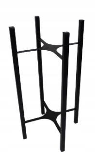 Stojan na kvety - Kvetinový stojan na kvety x4 podkrovia priemyselné 60cm