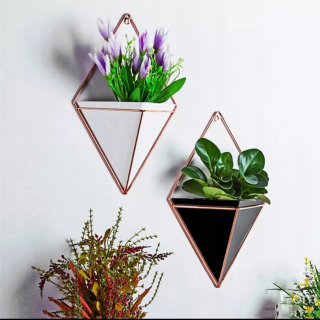 Stojan na kvety - Kov geometrické záhon na zavesených rastlín
