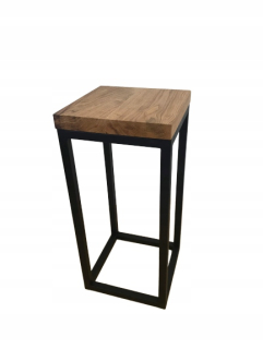 Stojan na kvety - Kvetinový Industrial Loft Medium Oak Stand
