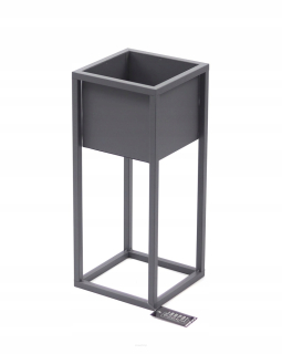 Stojan na kvety - Kvetinový kovový stojan 50 cm Gray Loft 05-03