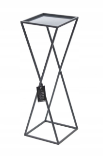 Stojan na kvety - Kvetinový kovový stojan 70 cm Gray Loft 1365/7