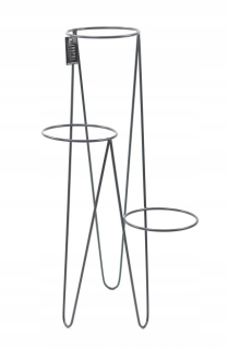 Stojan na kvety - Kvetinový kovový stojan 97cm Gray Loft 1550
