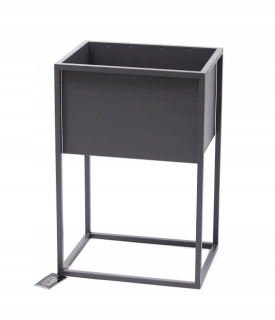 Stojan na kvety - Kovový kvetinový stojan Cubo 05-13 / S Loft Grey