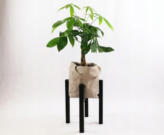 Stojan na kvety - Kvetinový Modern Loft Retro Stand dub 20cm CZ