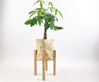 Stojan na kvety - Kvetinový Modern Loft Retro Stand dub 20cm N