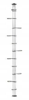 Stojan na kvety - Kvetinový 250 cm chróm kvety stánok 11