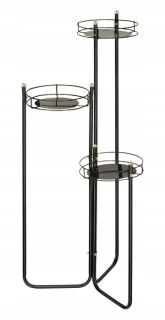 Stojan na kvety - Rúrka kvetinový záhon pre 3 kvety výška 90cm model 002a