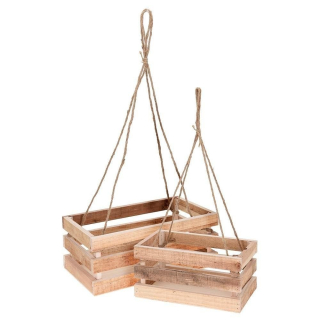 Stojan na kvety - Kvetinové drevené boxy. Drevená sada 2 ks.