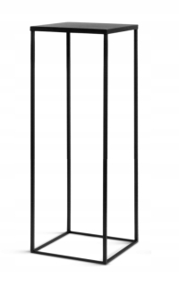 Stojan na kvety - Záhonu stojí loft metal čierny 70 cm