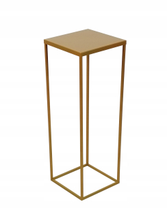 Stojan na kvety - Kvetinový stojaci kov zlatý 70 cm glamour loft