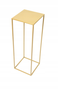 Stojan na kvety - Kvetinový stojan na kvety loft 70 cm zlatý metalický 363