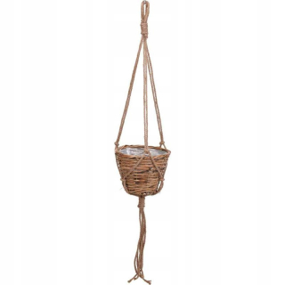 Stojan na kvety - Kvetinový visí ratanový štýl Boho Macrama