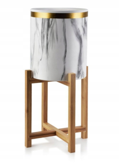 Pot 47 x 20 cm biela keramika