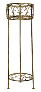 Stojan na kvety - Kvetinové stojan na kvety záhone - 100cm zlatá