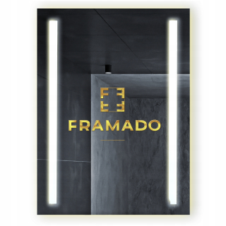 Nástenné zrkadlo Framado, obdĺžnik, 500 x 700 mm