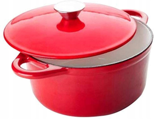 Hrniec, kastrol - L4461 ibila 725921 červený kastról s vekom