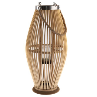 Lampáš, svietník - Bamboo lampáš prírodné ± 22 cm x 50 cm