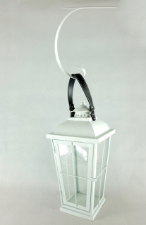 Lampáš, svietník - LIGHTHOUSE LANTERN sviečku vo vrcholnom BIG WHITE