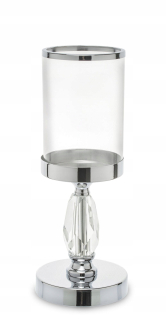 Lampáš, svietník - LAMPIONOVÁ SVIEČKA, GLAMOUROVÁ SVETLO SKLO 31x12