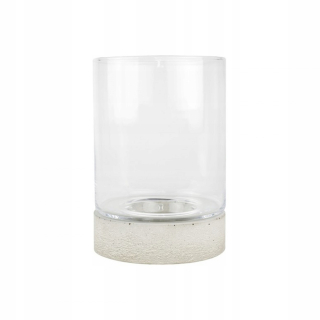 Lampáš, svietník - Lucerna Glass Luster + pohľadový betón