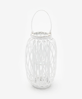 Lampáš, svietník - Wicker lampáš. Lighthouse 50 cm. Veľký prínos White