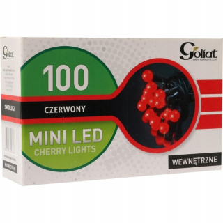 Svetla na Vianočný stromček - Svietidlá 100 LED gule Červené osvetlenie