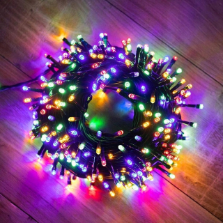 Vonkajšie vianočné osvetlenie - Vianočné stromové svetlo 300 LED bez pevného programu