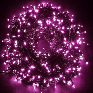 Svetla na Vianočný stromček - Vianočný strom svetla Pink externý programátor 16m