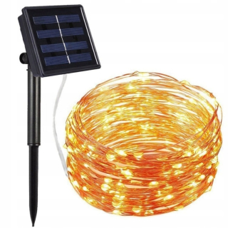 Vonkajšie vianočné osvetlenie - Vianočné stromčeky Solar Girland Winik 20m