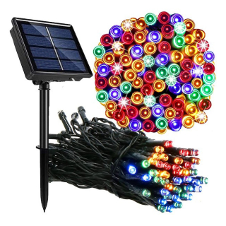 Osvetlenie vianočného stromčeka GIRLAND SOLAR GARDEN LIGHTS LED GULE 5M vonku 5 m 21 - 50 svetiel
