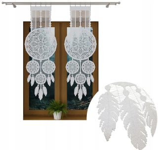 Hotová záclona - Záclonový žakárový paravánový panel 45 cm x 130