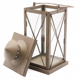 Lampáš, svietník - VIANOČNÁ LAMPA TORCH METAL XL 40CM