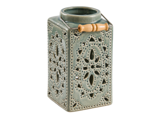 Lampáš, svietník - LIGHTHOUSE LANTERN CERAMIC svietnik 14x14x26cm