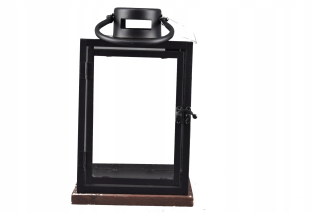 Lampáš, svietník - Lantern Black Metal Lantern