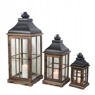 Lampáš, svietník - Lucerna stieranie lampáš Vintage 85 60 40 cm