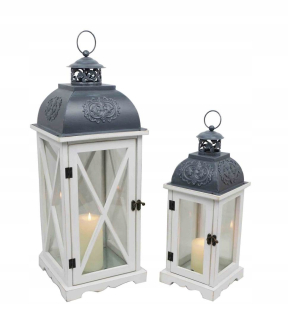 Lampáš, svietník - LANTERN LANTERN CHANDELIER SET 2PCS 58 + 41CM